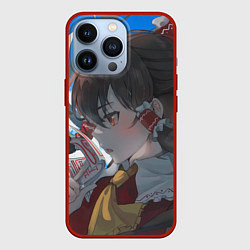 Чехол для iPhone 13 Pro Touhou Project Рейму Хакурей милая, цвет: 3D-красный