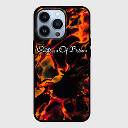 Чехол для iPhone 13 Pro Children of Bodom red lava, цвет: 3D-черный