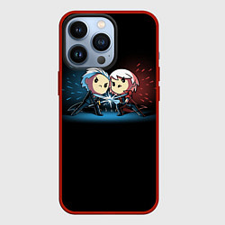 Чехол для iPhone 13 Pro Данте против Вергилия, цвет: 3D-красный