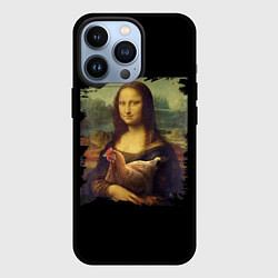 Чехол для iPhone 13 Pro Mona Chicken Liza, цвет: 3D-черный
