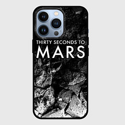 Чехол для iPhone 13 Pro Thirty Seconds to Mars black graphite, цвет: 3D-черный
