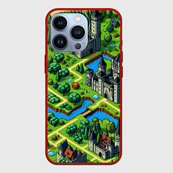 Чехол для iPhone 13 Pro Heroes of Might and Magic - pixel map, цвет: 3D-красный