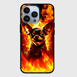 Чехол для iPhone 13 Pro Адский Пёс, цвет: 3D-черный