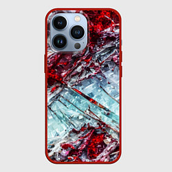 Чехол для iPhone 13 Pro Лёд и кровь, цвет: 3D-красный