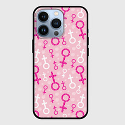Чехол для iPhone 13 Pro Гендерный женский знак венеры, цвет: 3D-черный