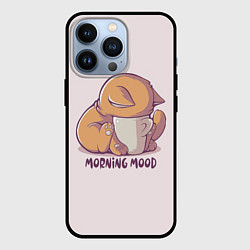 Чехол для iPhone 13 Pro Morning mood - cat, цвет: 3D-черный