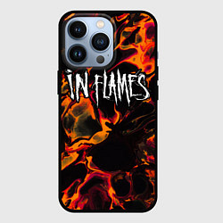 Чехол iPhone 13 Pro In Flames red lava
