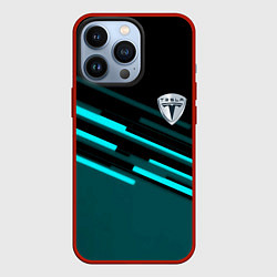 Чехол iPhone 13 Pro Tesla sport geometry car