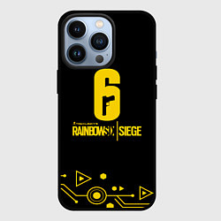 Чехол для iPhone 13 Pro Rainbow six siege том клэнси, цвет: 3D-черный