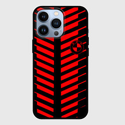 Чехол iPhone 13 Pro BMW geometry sport red strupes