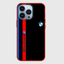 Чехол для iPhone 13 Pro BMW amg sport, цвет: 3D-красный