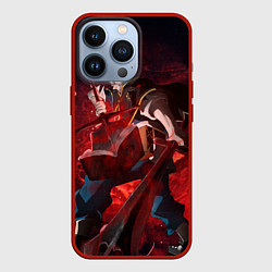 Чехол для iPhone 13 Pro Аста из Черного клевера, цвет: 3D-красный