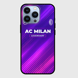 Чехол iPhone 13 Pro AC Milan legendary sport grunge