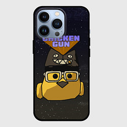 Чехол для iPhone 13 Pro Chicken gun space, цвет: 3D-черный