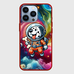 Чехол для iPhone 13 Pro Funny dalmatian puppy - ai art, цвет: 3D-красный