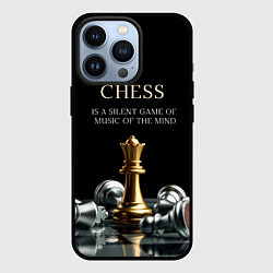 Чехол для iPhone 13 Pro Тихая игра музыки разума, цвет: 3D-черный