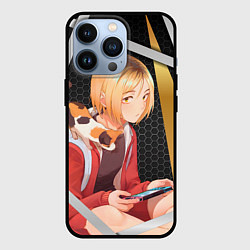 Чехол для iPhone 13 Pro Кенма Козуме из Волейбола, цвет: 3D-черный