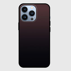 Чехол для iPhone 13 Pro Градиент тёмный бордовый, цвет: 3D-черный