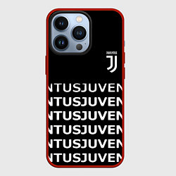 Чехол для iPhone 13 Pro Juventus pattern fc club steel, цвет: 3D-красный