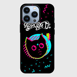 Чехол для iPhone 13 Pro Aerosmith - rock star cat, цвет: 3D-черный