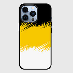 Чехол для iPhone 13 Pro Имперский флаг России штриховка, цвет: 3D-черный
