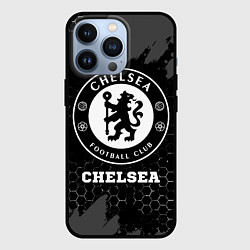 Чехол для iPhone 13 Pro Chelsea sport на темном фоне, цвет: 3D-черный