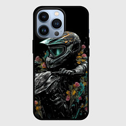 Чехол для iPhone 13 Pro Абстрактный байкер, цвет: 3D-черный