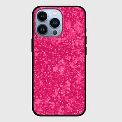 Чехол для iPhone 13 Pro Яркий розовый абстракция, цвет: 3D-черный