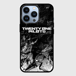 Чехол для iPhone 13 Pro Twenty One Pilots black graphite, цвет: 3D-черный