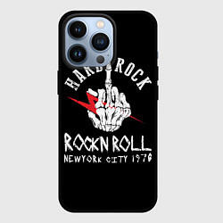 Чехол для iPhone 13 Pro Хард-рок, рок-н-ролл, цвет: 3D-черный