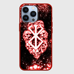 Чехол для iPhone 13 Pro Неоновое клеймо жертвы из Берсерка, цвет: 3D-красный