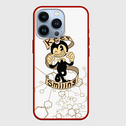 Чехол для iPhone 13 Pro Bendy and the Ink Machine dagames, цвет: 3D-красный