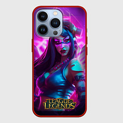 Чехол для iPhone 13 Pro League Of Legends Akali Kda, цвет: 3D-красный