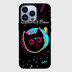 Чехол для iPhone 13 Pro Children of Bodom - rock star cat, цвет: 3D-черный