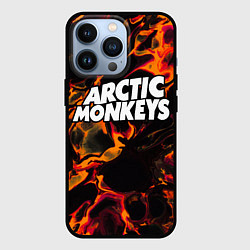 Чехол для iPhone 13 Pro Arctic Monkeys red lava, цвет: 3D-черный