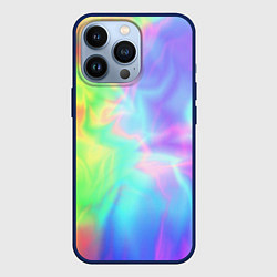 Чехол для iPhone 13 Pro Яркий тай-дай абстракция, цвет: 3D-тёмно-синий