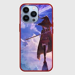 Чехол для iPhone 13 Pro Konosuba Мэгумин cute, цвет: 3D-красный