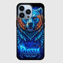 Чехол для iPhone 13 Pro Ледяной русский медведь, цвет: 3D-черный