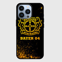 Чехол для iPhone 13 Pro Bayer 04 - gold gradient, цвет: 3D-черный