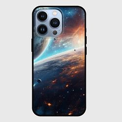 Чехол для iPhone 13 Pro Космос и планеты, цвет: 3D-черный