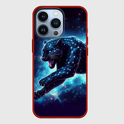 Чехол для iPhone 13 Pro Fantastic star panter - ai art fantasy, цвет: 3D-красный