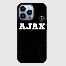 Чехол iPhone 13 Pro Ajax sport на темном фоне посередине