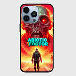 Чехол для iPhone 13 Pro Abiotic Factor монстр с черепом, цвет: 3D-черный