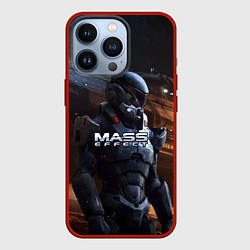 Чехол для iPhone 13 Pro Mass Effect game space, цвет: 3D-красный