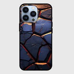 Чехол для iPhone 13 Pro Темная абстрактная объемная плитка, цвет: 3D-черный