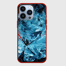 Чехол для iPhone 13 Pro Ледяной абстрактный куб, цвет: 3D-красный