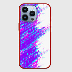 Чехол для iPhone 13 Pro Neon glitch, цвет: 3D-красный