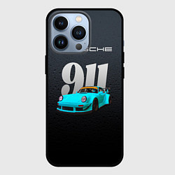 Чехол для iPhone 13 Pro Porsche 911 спортивный автомобиль, цвет: 3D-черный