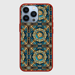 Чехол для iPhone 13 Pro Благородные узоры паттерн, цвет: 3D-красный