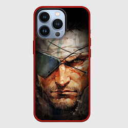 Чехол для iPhone 13 Pro Metal gear Venom Snake, цвет: 3D-красный